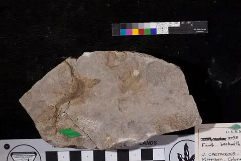 Dokumentasi USNM P2093 dengan identifikasi pada sumber Ficus beckwithii. Isi dan label gambar dipertahankan.